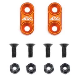 Arrowmax 1/10 OnRoad Alloy Wing Mounts Orange