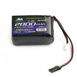 Arrowmax Lipo 2800mAh 2S TX/RX 7.4V Hump